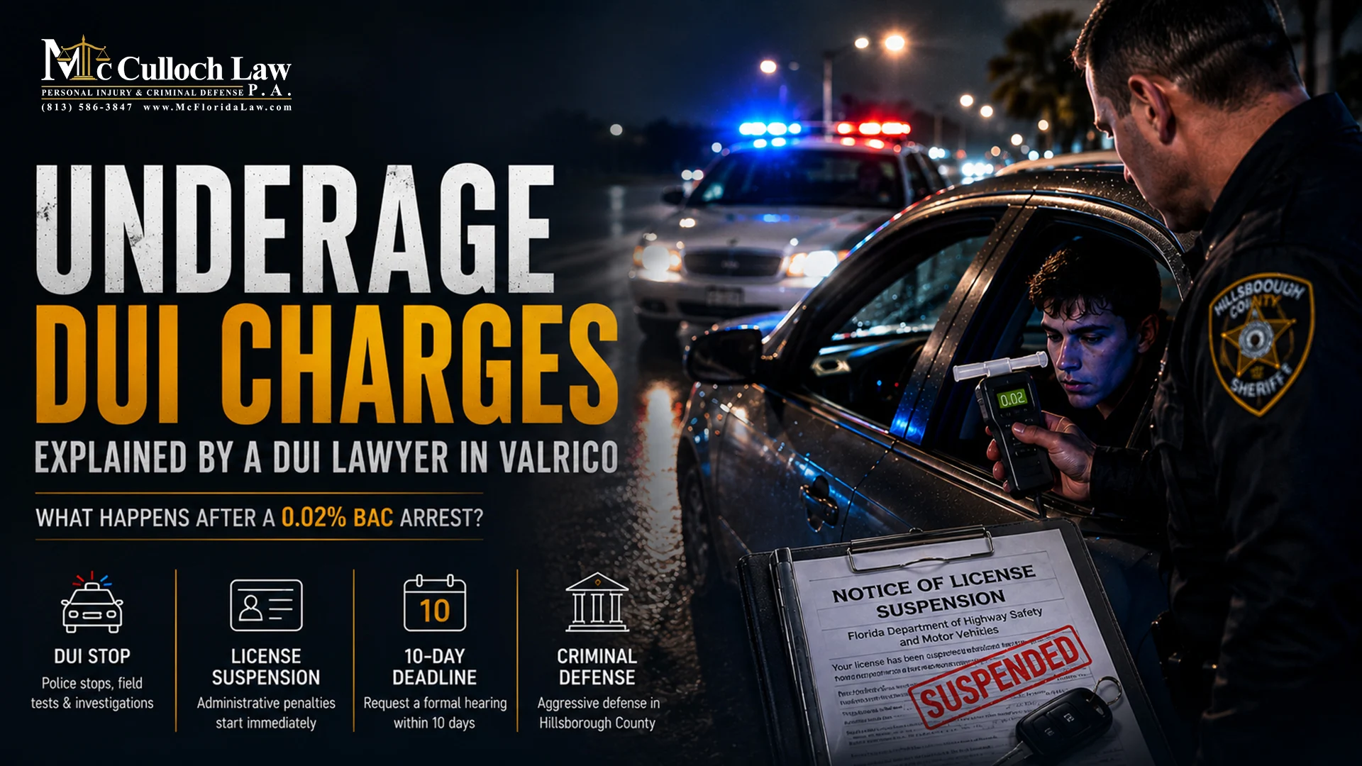 Underage DUI Charges Explained by a Underage DUI Lawyer in Valrico